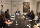 Llaryora se reunió en Buenos Aires con el representante del PNUD