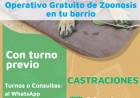 Continúa el operativo gratuito de Zoonosis 