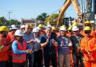 Llaryora recorrió la duplicación de calzada de la avenida Bodereau