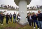 “Somos parte de un momento histórico”, dijo Bernarte en la inauguración del bulevar 9 de Julio y bicisenda