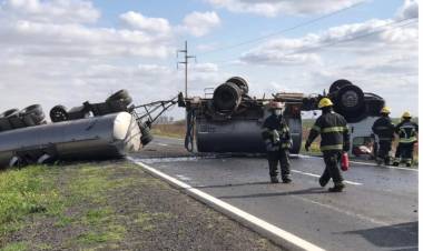 Tremendo choque en la R158