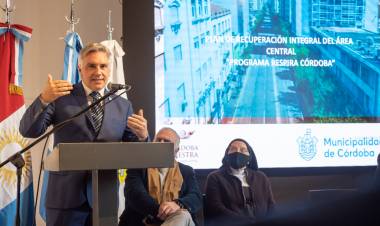 Llaryora anunció nuevas obras para el centro de Córdoba 