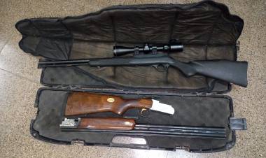 EN UNA VIVIENDA  SECUESTRARON DOS ARMAS DE FUEGO POR VIOLENCIA FAMILIAR