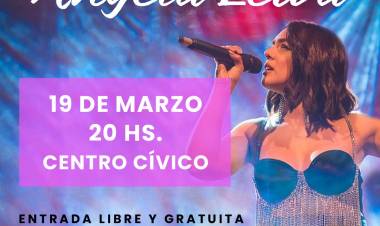 El Domingo 19 se presenta Angela Leiva en la ciudad