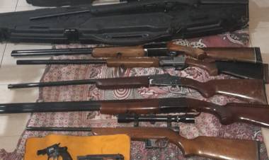 SE SECUESTRARON TRECE ARMAS POR UN HECHO DE VIOLENCIA FAMILIAR 