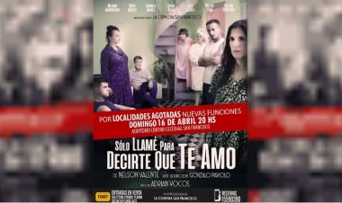 "Solo llamé para decirte que te amo" llega al Centro Cultural San Francisco