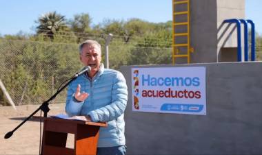 Schiaretti inauguró la obra de agua potable para Salsacate y Taninga