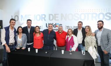 Martín Llaryora acompañó a Gustavo Benedetti en el lanzamiento de su candidatura