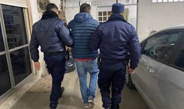 Morteros  - APREHENSIÓN DE MASCULINO 