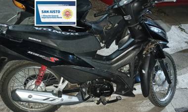  SUSTRACCIÓN DE MOTOCICLETAS - RECUPERO Y APREHENSIÓN DE MASCULINOS 