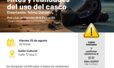 Charla de capacitación - Educación Vial | Transitando hacia el futuro - Mitos y Realidades del uso del casco