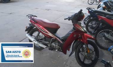  SECUESTRO DE MOTOCICLETA POR ADULTERACION