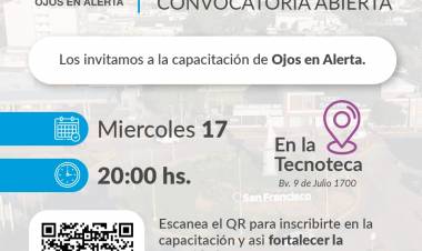 MIÉRCOLES 17 DE ABRIL: CHARLA INFORMATIVA OJOS EN ALERTA