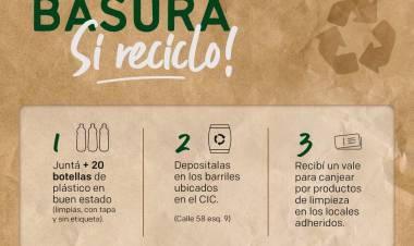“MENOS BASURA, SI RECICLO”