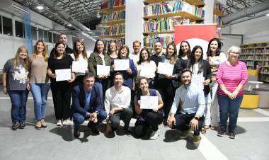 Se entregaron los certificados a los docentes que finalizaron el Taller de Videojuegos como Herramienta Pedagógica