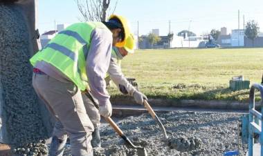 Habilitan primer tramo de pavimentación en calle República Árabe de Siria