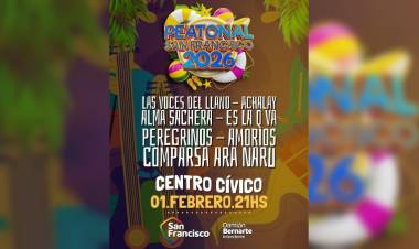 Nueva fecha del ciclo de verano Peatonal San Francisco