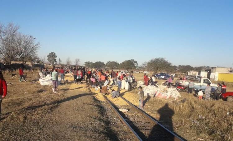 Nuevo saqueo a tren en Estación Frontera