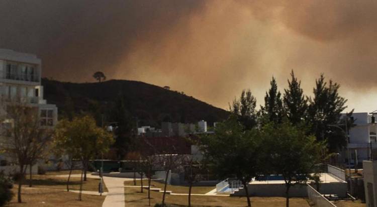 Incendios en Córdoba: bomberos trabajan en La Calera