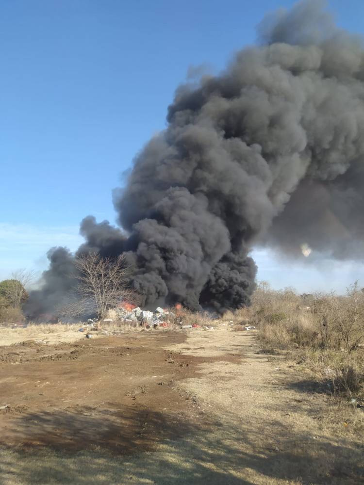 Incendio en Estación Frontera
