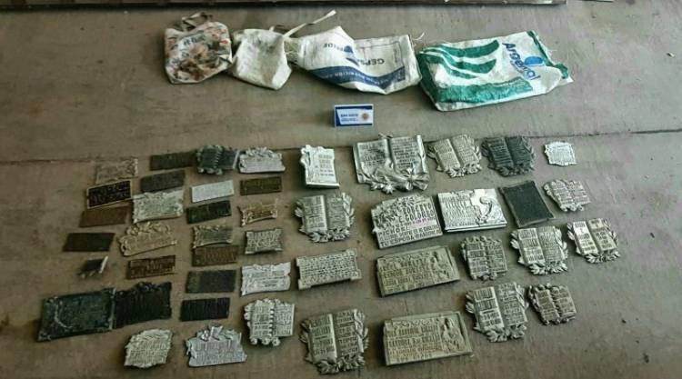 Un detenido y recupero de placas robadas en el cementerio