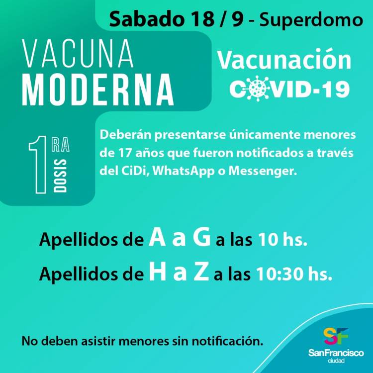 Vacunación  a menores