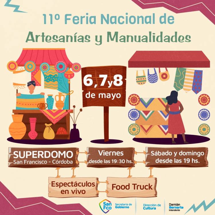 Se viene la feria de artesanos