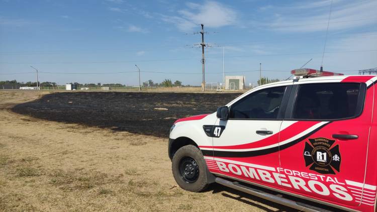 Importante incendio de pastizales