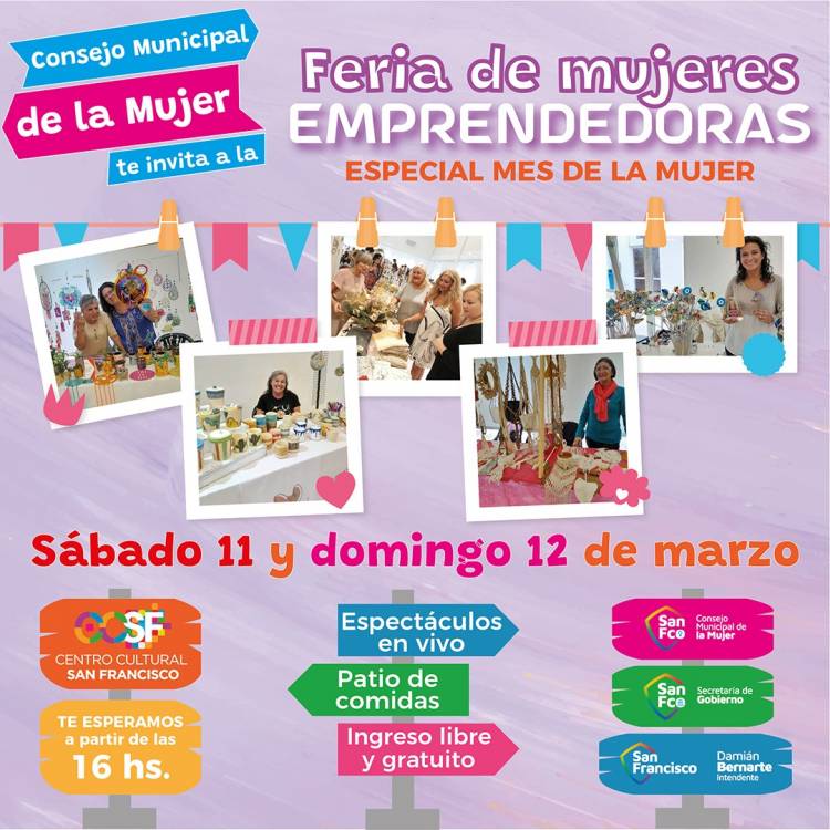 Feria de Mujeres Emprendedoras: este fin de semana se viene la primera del año