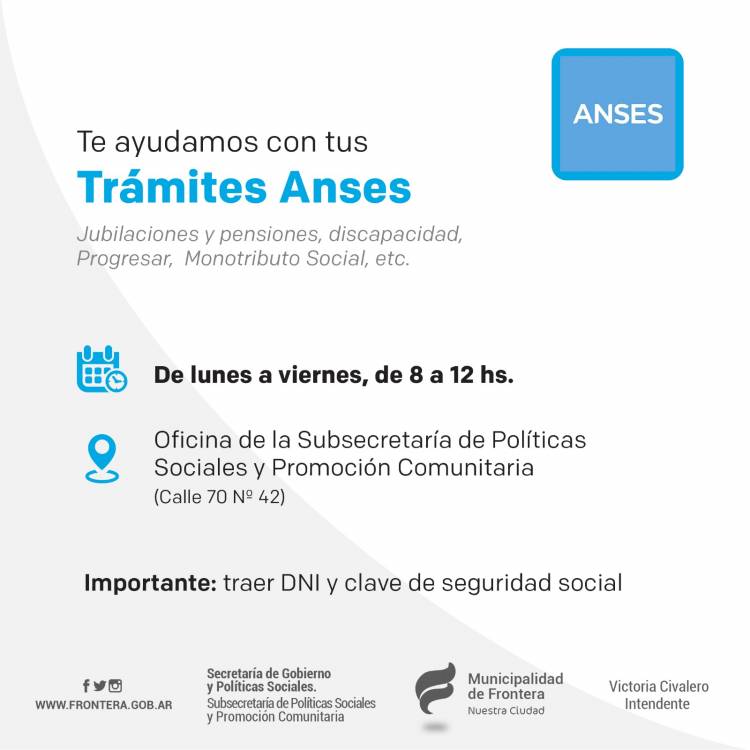 ANSES te ayudamos con tus trámites