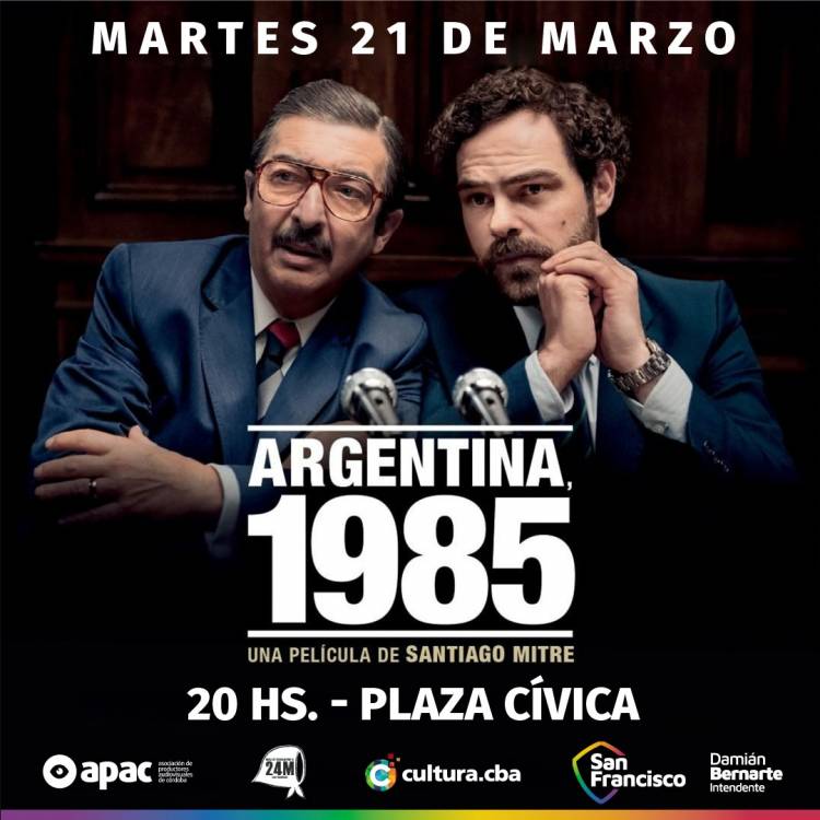 RECORDATORIO: Proyección de "Argentina 1985"