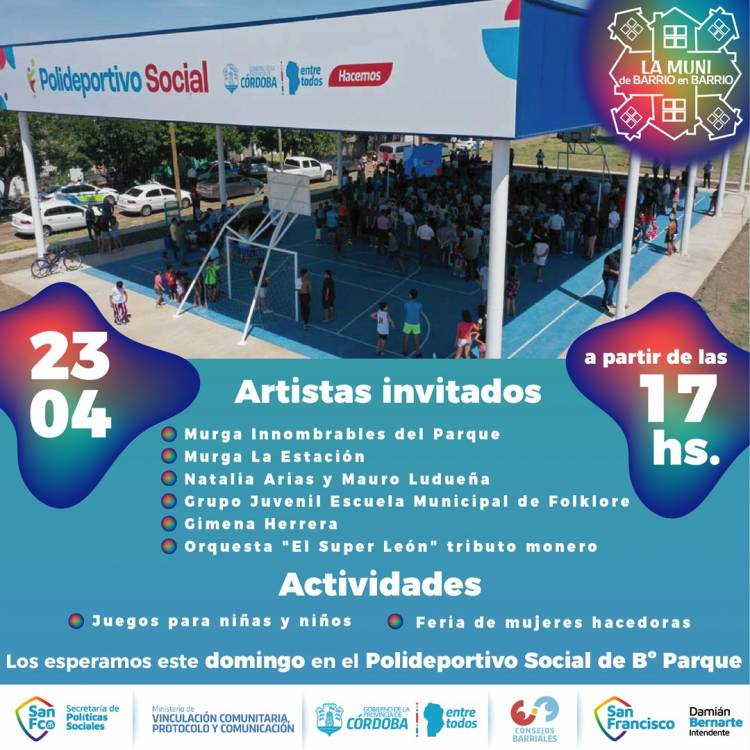 Primera fecha del ciclo La Muni de Barrio en Barrio