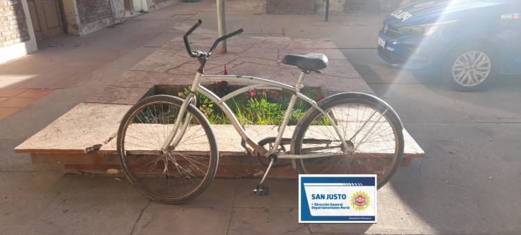 RECUPERO DE BICICLETA SUSTRAÍDA