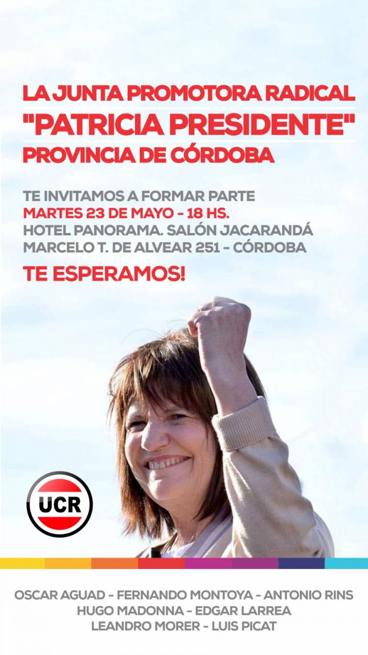 Patricia rompe el radicalismo en Córdoba