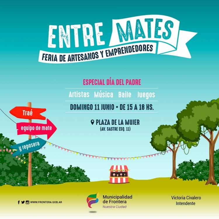 Entre mates, feria de artesanos y emprendedores