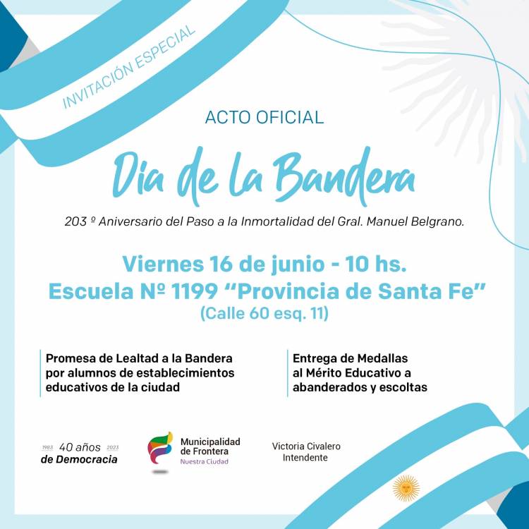 Acto oficial - Día de la Bandera