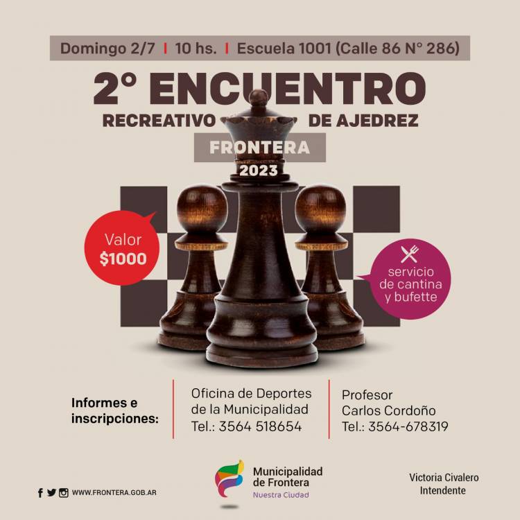 2º encuentro recreativo de ajedrez en Frontera