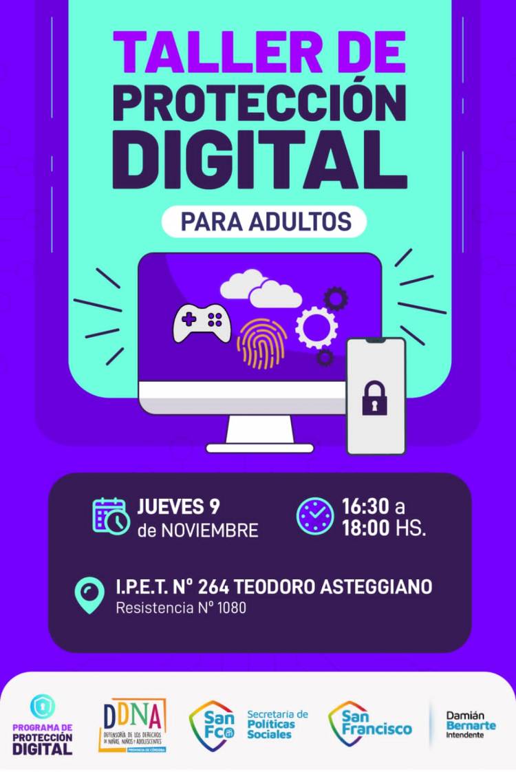 Se dictarán dos talleres de Protección Digital