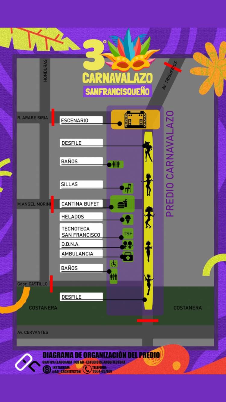 Vuelve la alegría del Carnaval Recuperado de la Ciudad y para el este Cordobés y el Oeste Santafesino.