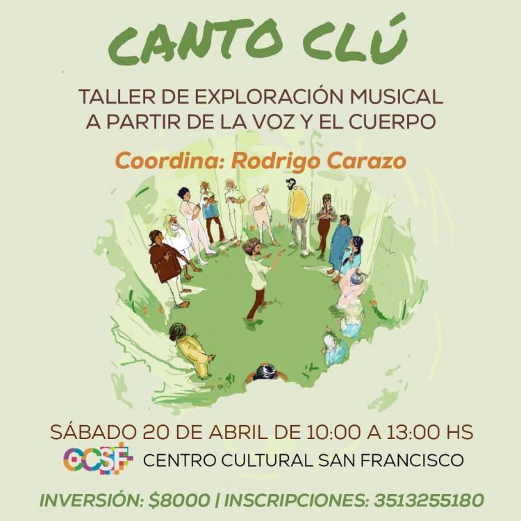 SE DESARROLLARÁN DOS ACTIVIDADES VINCULDAS CON LA MÚSICA EN EL CENTRO CULTURAL