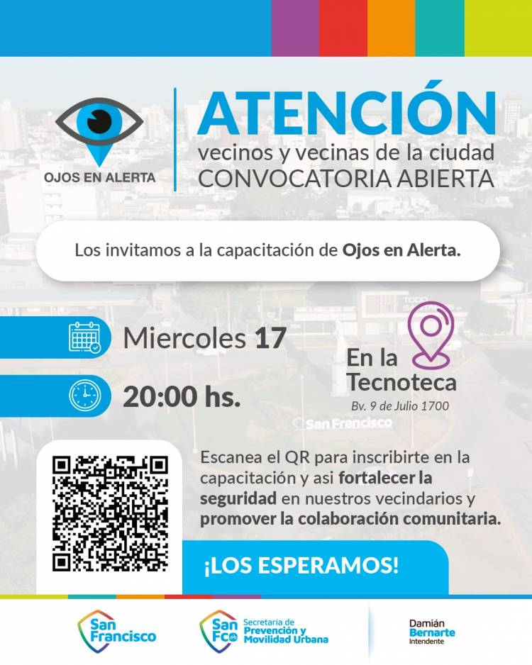 MIÉRCOLES 17 DE ABRIL: CHARLA INFORMATIVA OJOS EN ALERTA