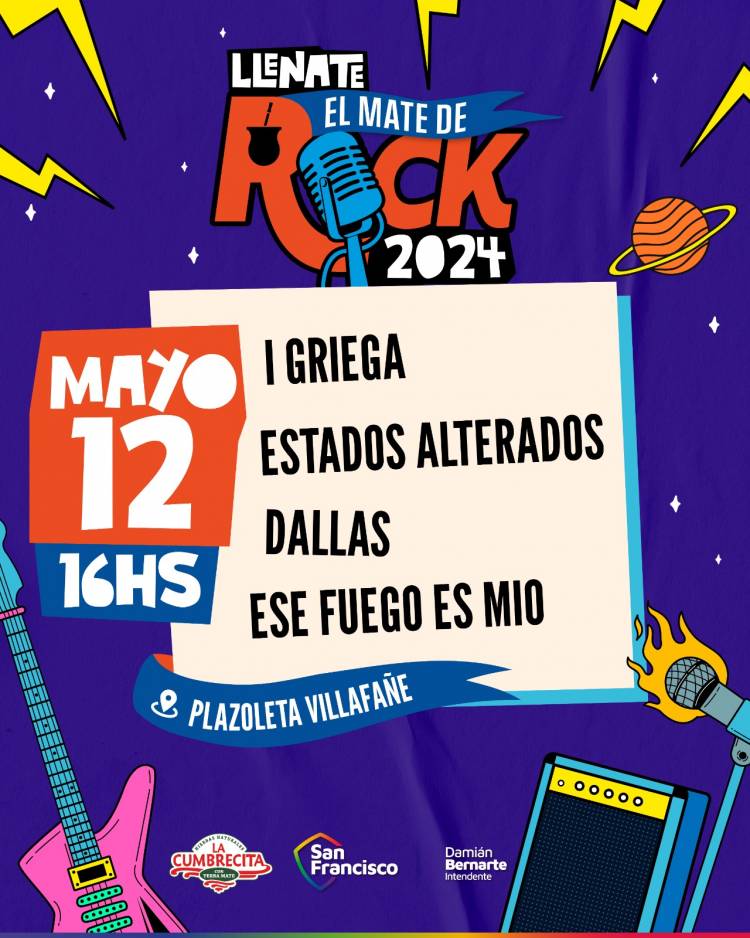 Nueva fecha del ciclo “Llenate el mate de rock”