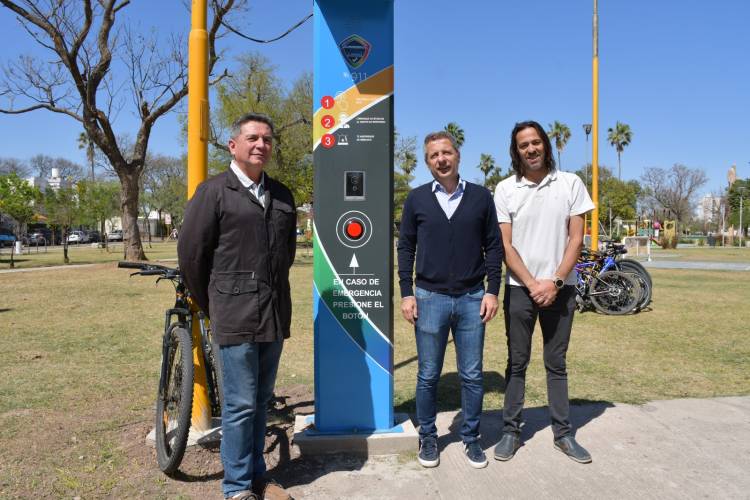 Se habilitaron cinco nuevos tótem de seguridad en distintos puntos de la ciudad y un Drone VANT