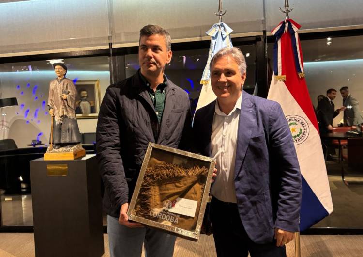 Llaryora recibió al presidente de Paraguay, Santiago Peña