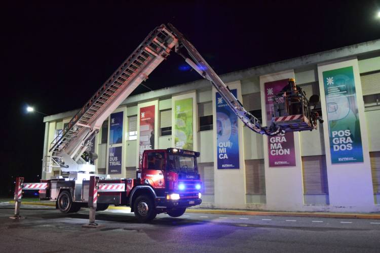 Se llevó a cabo un nuevo simulacro de incendio en nuestra Facultad Regional