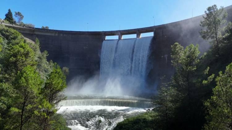Los principales embalses de la Provincia superan el nivel de vertedero