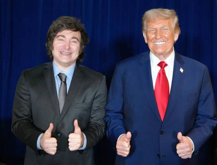 Tras reunirse con Javier Milei, Donald Trump afirmó que cuenta con su "total respaldo para la reelección”